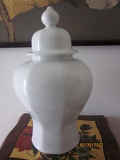 Deckelvase Heinrich Porzellan reinweiss - ca. 45x27 cm