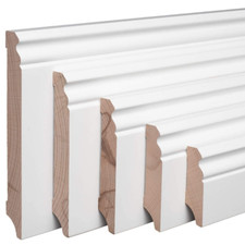 REESE | Massivholz-Sockelleisten | Weiß | Buche | Hamburg Berlin Profil