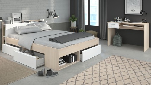 Schlafzimmer komplett weiß