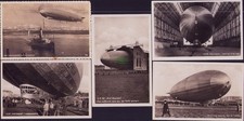 163695 5 AK Zeppelin Luftschiff Fotokarten um 1930 Landungsmanöver Halle Haltema