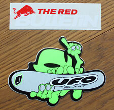 UFO Plast Snowboard Ski Alien BMX  Enduro 2 X Aufkleber Sticker Adesivo 