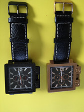 Graf von Monte Wehro Uhr 1x mit Lederarmband Schwarz Herren Groß 53mmx 46mmx11mm