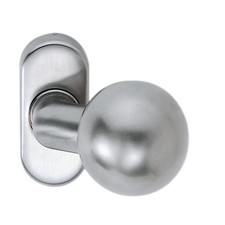 Profiltür Knopf Knauf 2033/4020 Material Alu F12 fest DIN links rechts/SILBER