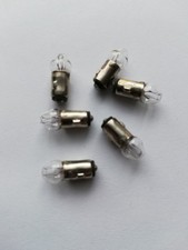 BA5 Steckbirne 19V 60mA klar (Märklin 600150)  6Stück