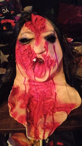 Horror latex vollmaske - latex-vollmaske, m