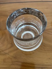 3 ziselierte versilberte Gläser aus Italien