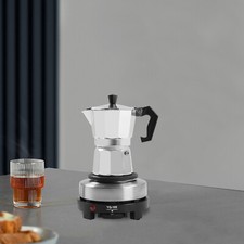 Coffee Urn 3 Tassen Elektrische Single Hot Plate Espressokocher Mokkakannen 500W