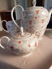 Kaffeeservice Eschenbach Bavaria Germany "Roswitha" mit Goldrand 12 Pers.