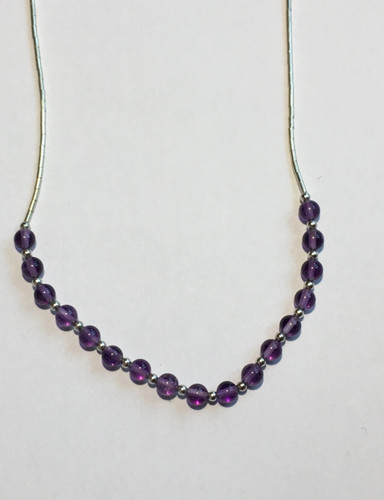 Feine halskette lila amethyst - feine,