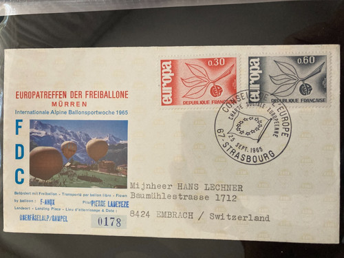 Frankreich 1965 fdc - frankreich, mit