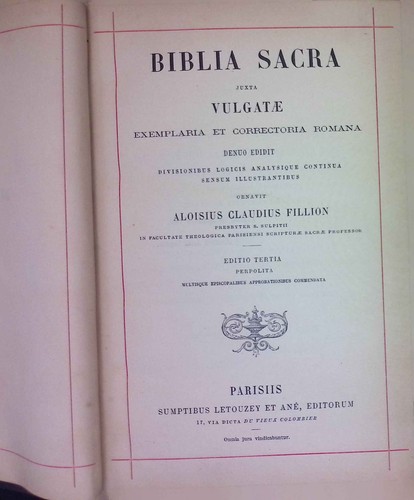 Biblia sacra juxta vulgatae - juxta,