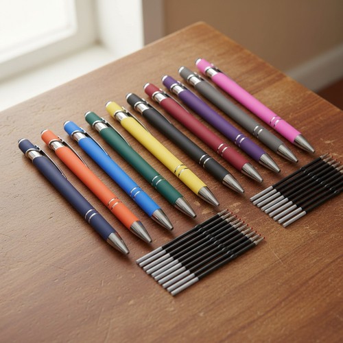 Kugelschreiber set 10er bunt - kugelschreiber,
