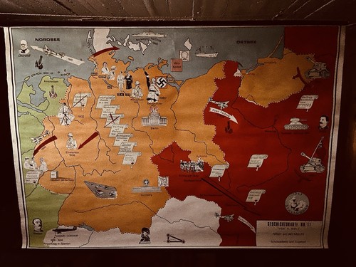 Historische schulwandkarte - historische,