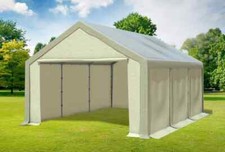 Partyzelt 4x6m Braun Beige PVC