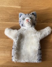 Steiff Katze Handpuppe grau