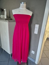 Hallhuber Seide Kleid/Rock Gr M Magenta Neu