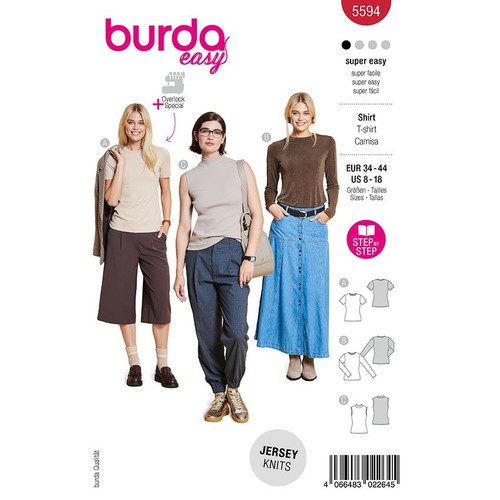 Tops burda 5594 - tops,,