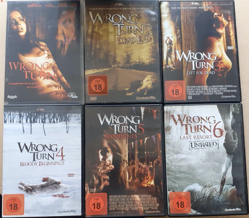 Dvd wrong turn - wrong, 1-6