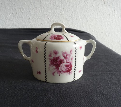 Alte zuckerdose porzellan - ,