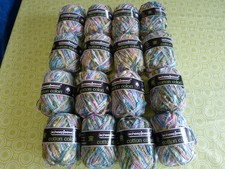 16 x 50g Scheepjeswol Cotton Colori Baumwoll Bouclegarn