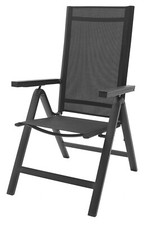 Gartenstuhl Aluminium Hochlehner Alu klappbar verstellbar Holz