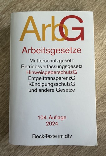 Arbg arbeitsgesetzbuch 104 - arbg,