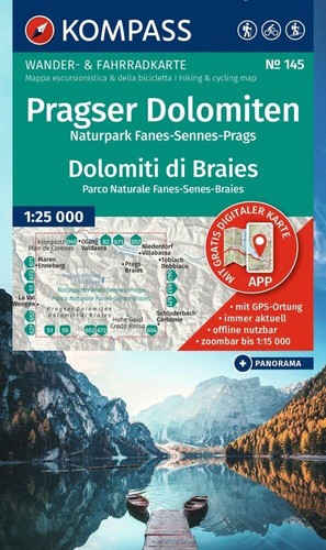 Kompass wanderkarte 145 - wanderkarte,