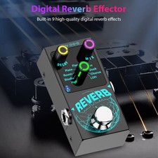 Gitarren Effektpedal Reverb Mit 9 Verschiedenen Effekten In Schwarz