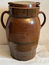 Gärtopf ca. 10 Liter Steinguttop Sauerkrauttopf Steinzeug Gurkentopf Tontopf