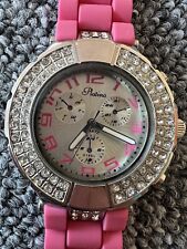 Platino Armbanduhr pink strass