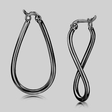 MATERIA Creolen Ohrringe Silber 925 geschwungen für Damen