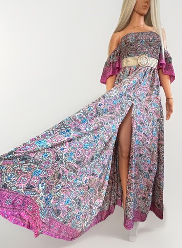 Boho maxi kleid seide - boho,