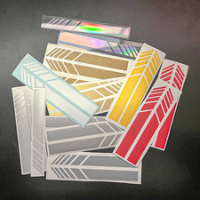 4x Auto Aufkleber Sportstreifen Seitenspiegel Außenspiegel Sticker JDM Racing