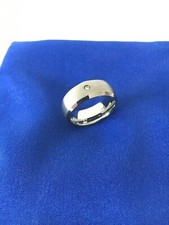 Wolfram Damen-Ring mit Diamant