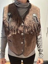 Damen Cowboy Wildlederweste