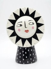 Keramik Vase Gesicht Design