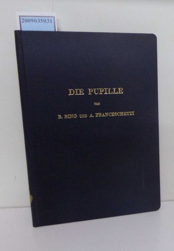 Die pupille sonderabdruck aus - sonderabdruck,