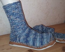 Hüttenschuhe, Dicke Socken