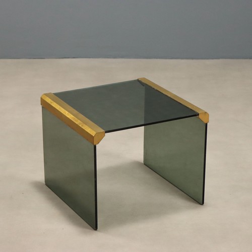 Vintage couchtisch rauchglas - couchtisch,