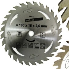 HM Kreissägeblatt Hand Kreissäge Tischkreissäge Gehrungssäge ver. Gr. Wolfcraft