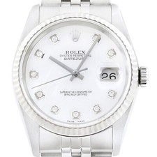 Rolex Datejust 18K Weiss Gold