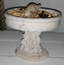 PFLANZ-SCHALE 11x15x13 cm weiß Skulpturen Amphore Miniatur-Garten Antik-Optik