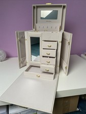 Alexander Sternen Schmuck Koffer Leder weiß cremefarben HSE