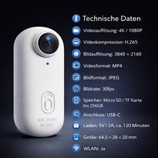 Mini Sports Camera 4K WiFi