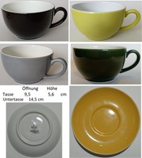 SCHÖNWALD Dibbern Pronto color Porzellan Tasse Becher Untertasse