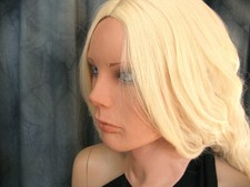 Latexmaske blond angel augen - blond,