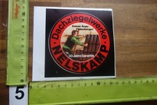 Alter Aufkleber Handwerk Hausbau Dachziegelwerke NELSKAMP Finkenberger