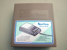 NOS Vintage Retro Genius GM-6 3-Tasten Maus Mouse 25 polig RS-232/COM RARITÄT