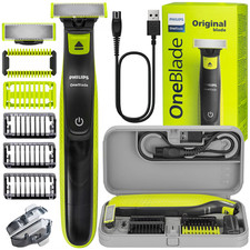 NEU PHILIPS OneBlade Rasierer QP2724/10 + Etui Slim Edition + 2 Körperaufsätze