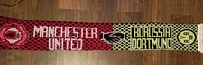 Manchester United Vintage Freundschafts Schal Borussia Dortmund Champions League